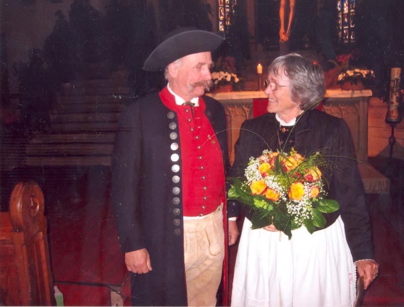 Gerti Nagel bei der Überreichung der Medaille